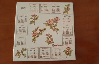 Calendario Porcelanosa 1982