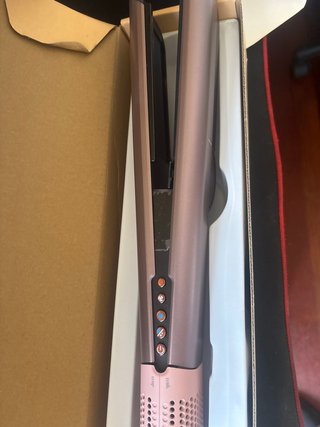Plancha de pelo rosa y morada réplica de dyson
