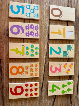 Puzzle Números Madera Apli Kids Montessori