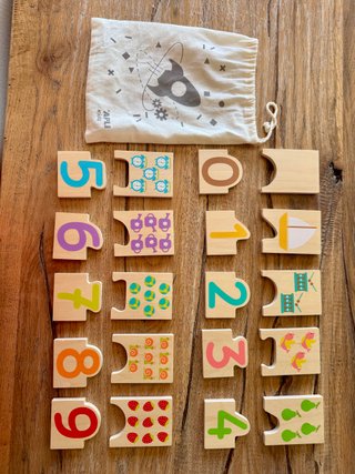 Puzzle Números Madera Apli Kids Montessori
