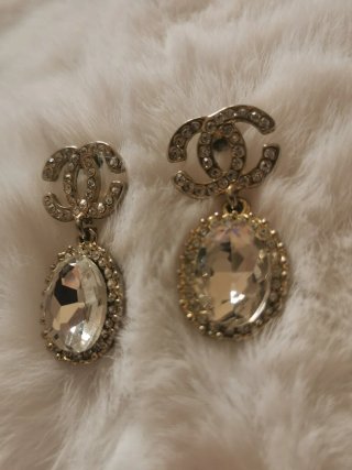 Pendientes Vintage CC Cristal