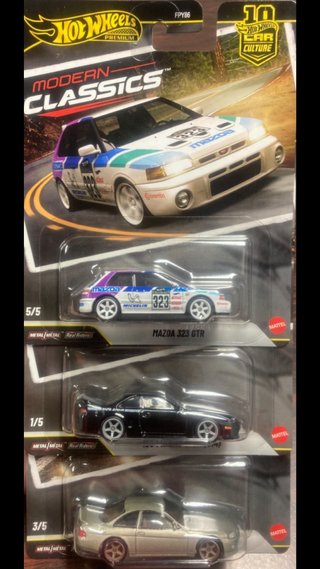 Hot Wheels Premium Modern Clesics: 3 Modelli Auto