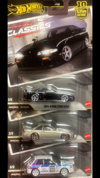 Hot Wheels Premium Modern Clesics: 3 Modelli Auto