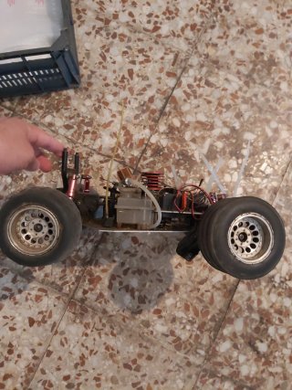 Coche RC Panda gasolina vintage