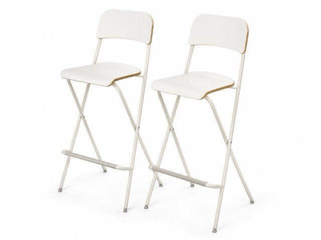 Taburetes Altos Plegables Madera y Metal