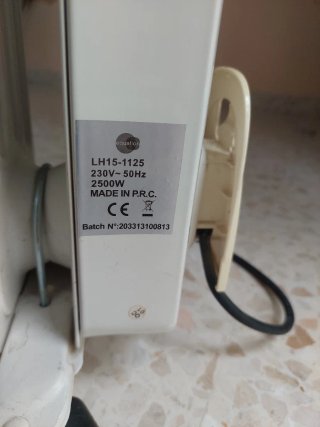 Radiador Eléctrico Equation Beige/Blanco