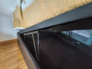 Canapé Ikea KAVITSOY Polipiel Negro/Marrón