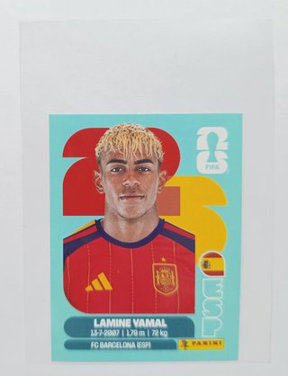 Figurina Yamal ESP 15 Blu Panini World Cup 2026