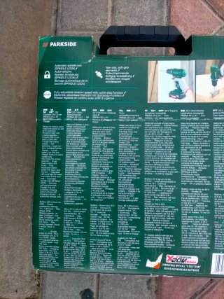 Taladro Atornillador Parkside 20V