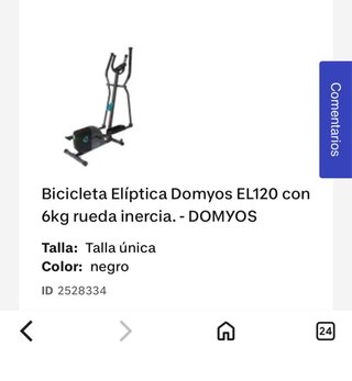 Bicicleta Elíptica Domyos EL120