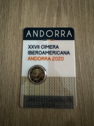 2 euros Andorra 2020 XXVII Cumbre Iberoamericana