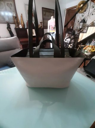 Bolso Tous Grande Blanco y Negro Original