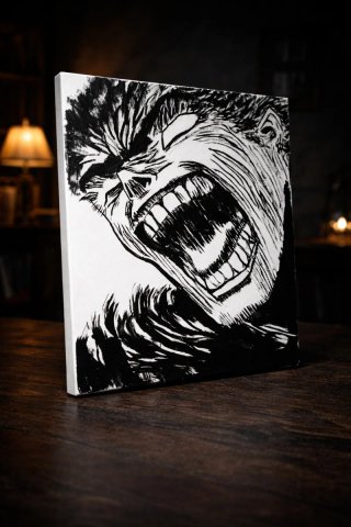 Cuadro Anime/Manga Pintado Óleo