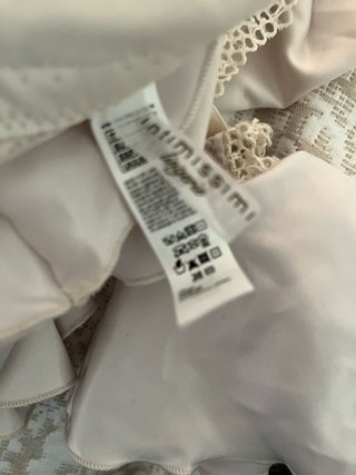 Top Intimissimi bege com renda