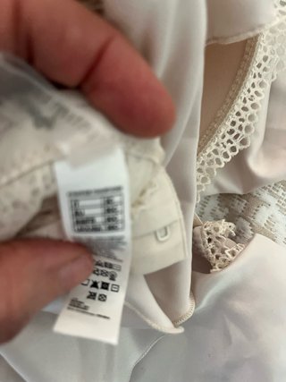 Top Intimissimi bege com renda