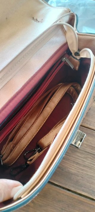 Borsa donna bronzo borchie