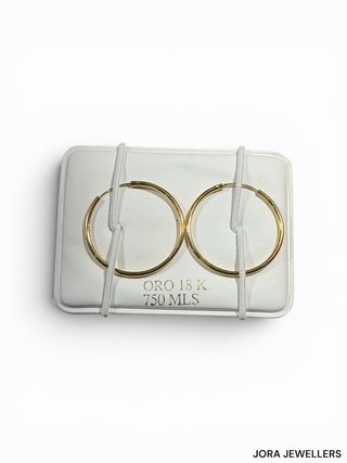 Pendientes Aro Oro 18K