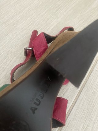 Sandalias Audley London Rosa y Verde