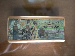 Pitillera Vintage Japonesa Geishas
