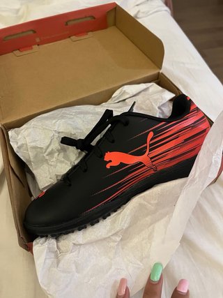 Zapatillas multitaco Puma negras y rojas Talla 34