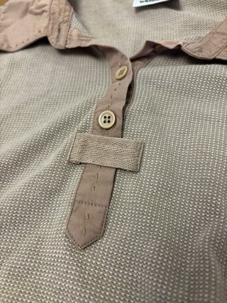 Polo hombre Walbusch beige y marrón