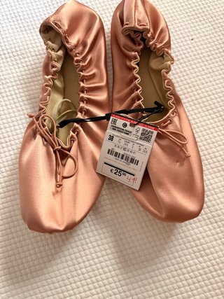 Zapatillas Zara Ballet Rosa Talla 38