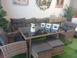 Oferta! Conjunto de Terraza en ratan