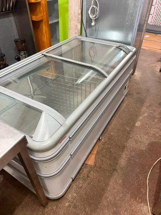 Congelador horizontal cristal
