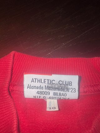 Sudadera Athletic Club Oficial Roja y Azul