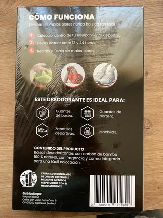 Desodorantes para guantes y botas de boxeo
