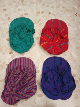 Lote 4 Gorras Vintage Hippie Reversibles