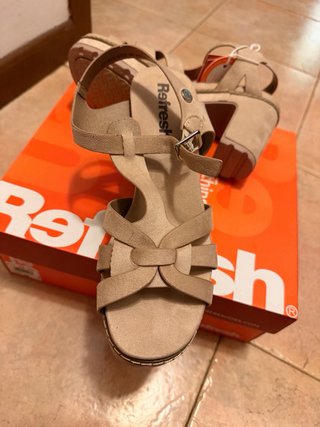 Sandali Refresh Beige Tg 39 Nuove