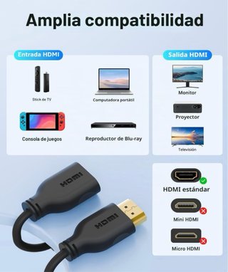 Cable alargador HDMI corto (NUEVO)