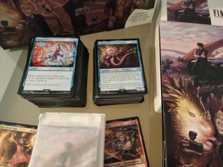Scene Box +  scene art cards FF camp comrades MTG