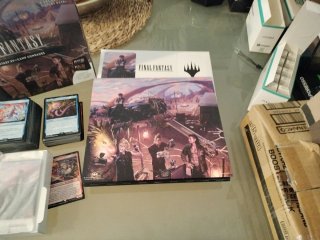 Scene Box +  scene art cards FF camp comrades MTG
