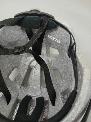 Capacete Ciclismo Branco e Cinza