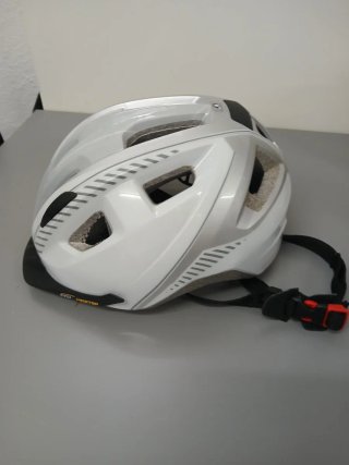 Capacete Ciclismo Branco e Cinza