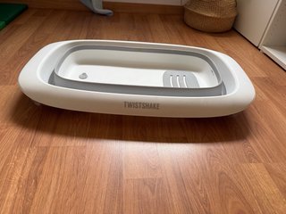 Bañera plegable Twistshake con desagüe