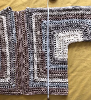 Chaqueta Kimono Tejida a Mano Talla Única