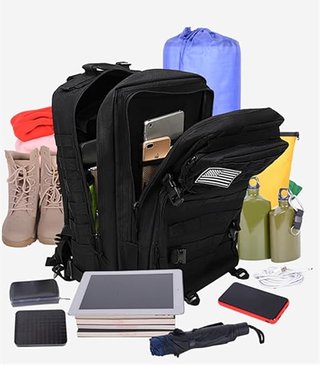 Mochila Táctica Militar 50L MOLLE Negra