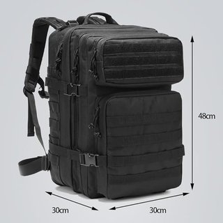 Mochila Táctica Militar 50L MOLLE Negra