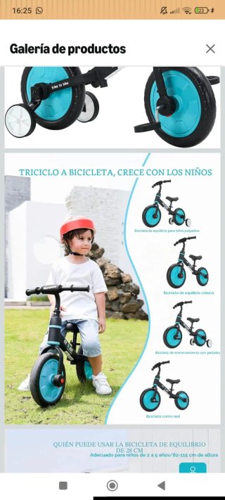 Bicicleta 4 en 1