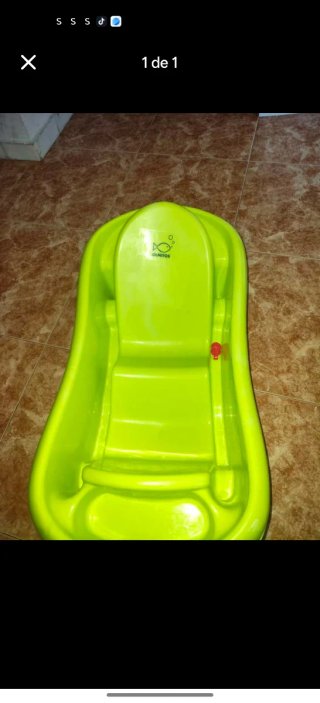 Bañera para bebé verde