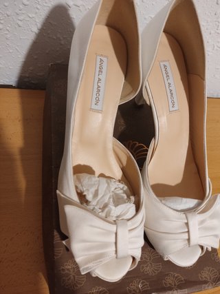 Zapatos de Novia Angel Alarcón Blancos