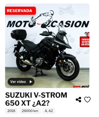 Suzuki V-Strom 650 XT Negra