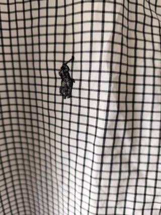 Camisa Ralph Lauren cuadros hombre talla M button