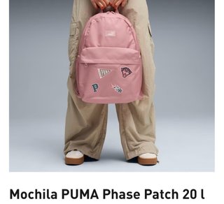 Mochila Puma Phase Patch 20 L Rosa