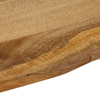 Tavola in legno con bordo naturale 100x80cm