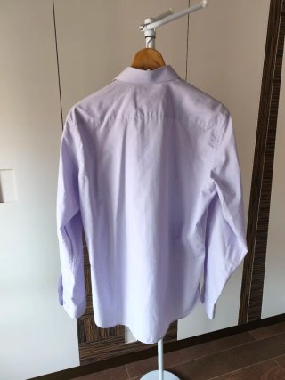 Camisa lila manga larga vestir talla 43 XL