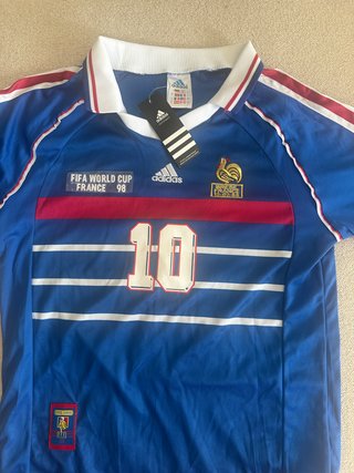 Camiseta Francia Zidane 10 Adidas Mundial 98
